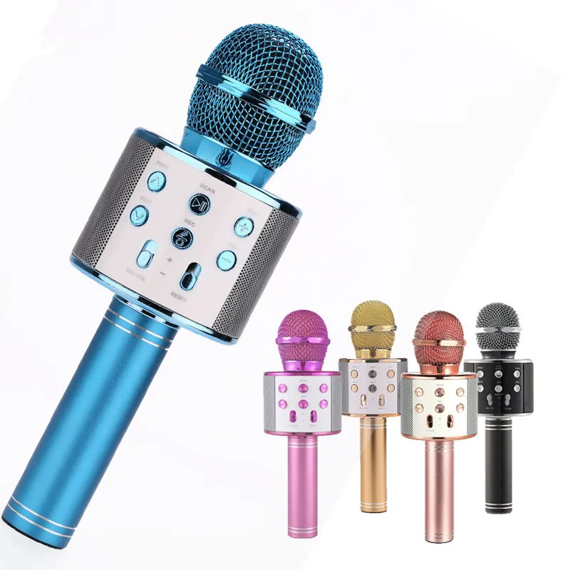 

Professional Wireless Bluetooth Microphone Speaker Handheld Magic Karaoke Microphone Mobile Phone Player MIC Recorder KTV