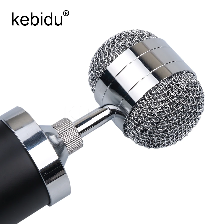 Kebidu студийный записывающий конденсаторный микрофон BM 80 для KTV Караоке Shock Mount с 3 5