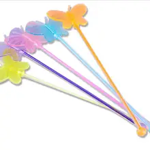 Кухонные столовые барные инструменты, прозрачные акриловые 30 см длинные бабочки для размешивания коктейлей, 10 шт./партия