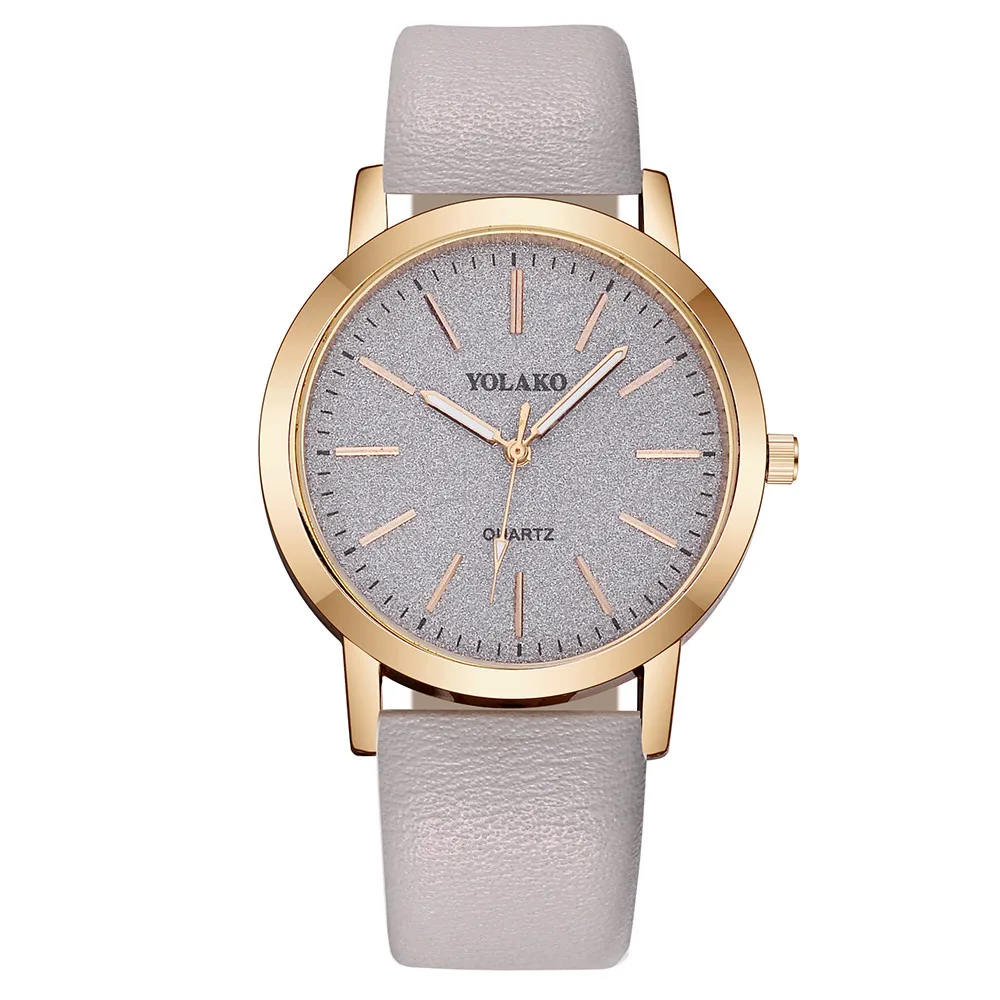YOLAKO модные элегантные женские роскошные браслет женские повседневные кварцевые часы с кожаным ремешком звездное небо аналоговые наручные часы