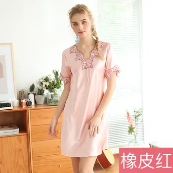 

Navy Blue Women's Summer Robe Bathrobe Ladies Rayon Bath Gown Yukata Nightgown Sleepshirts Home Night Dress Pijama Mujer M-XL