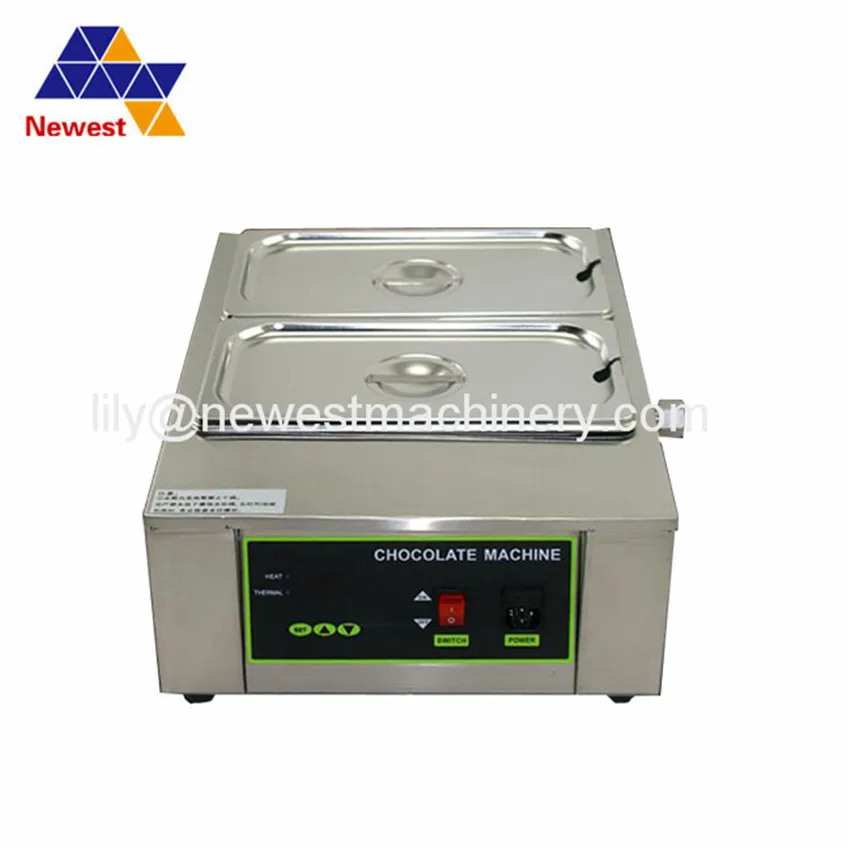 Electric 2 Pans Hot chocolate machine warm chocolate melting tank Electric 2 Pans Hot chocolate machine warm chocolate melting tank