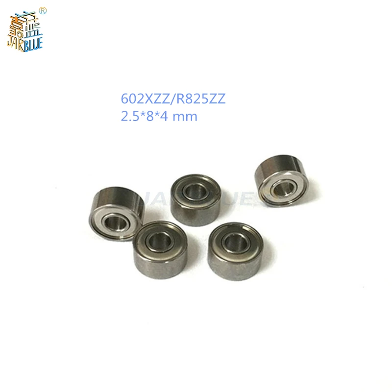 

(1pcs) Double Shielded Miniature Deep Groove Ball Bearings 602xzz 2.5*8*4 mm JARBLUE r825zz Motorcycle toy bearing