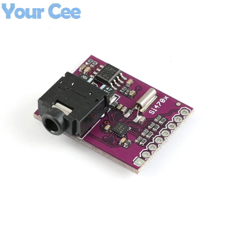 Si4703 FM Tuner Evaluation Board Radio Tuner Development Board Module with 3.5MM Headphone Audio Jack (4)