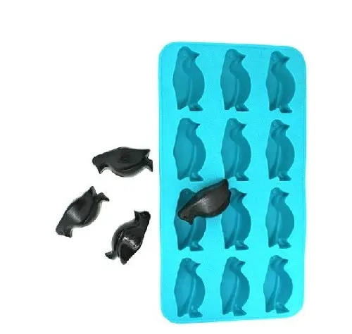 

Allforhome 12 Cavity Penguin Shape Silicone Ice Cube Tray Ice diy Mold Ice Cream Mould Summer Party Ice Lattice Mould Wholesale