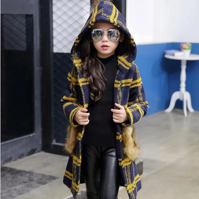 

New fashion baby girl jacket winter cotton long sleeve coat 5-14 y girl toddler child sweater coat to wear bad children