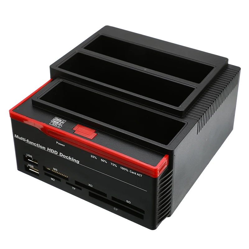

External Triple SATA IDE HDD Docking Station 2.5''/3.5''Hard Drive Card Reader A US/EU Plug