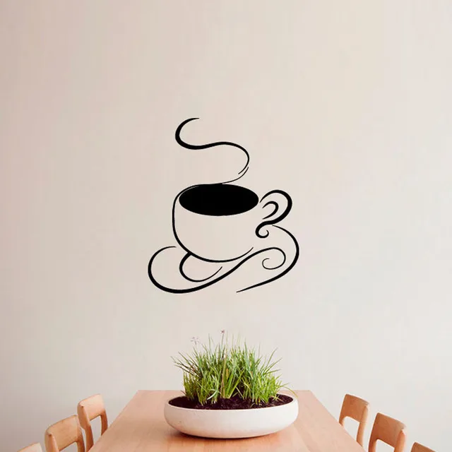 Aliexpress.com: Comprar Taza de café caliente pared pegatinas cocina
