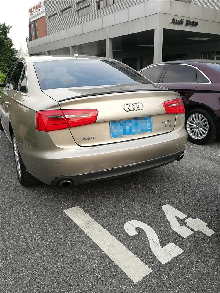17 Audi A6 спойлер Высокое качество ABS Материал заднего крыла первоклассника Цвет задний спойлер для 17 Audi A6 спойлер