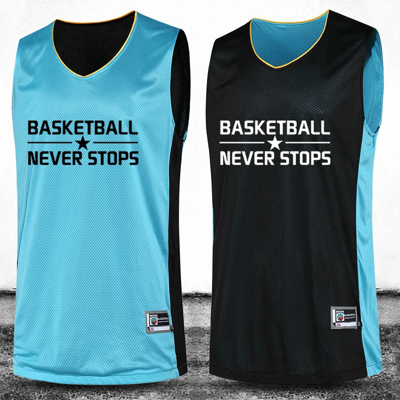 reversible basketball practice jerseys