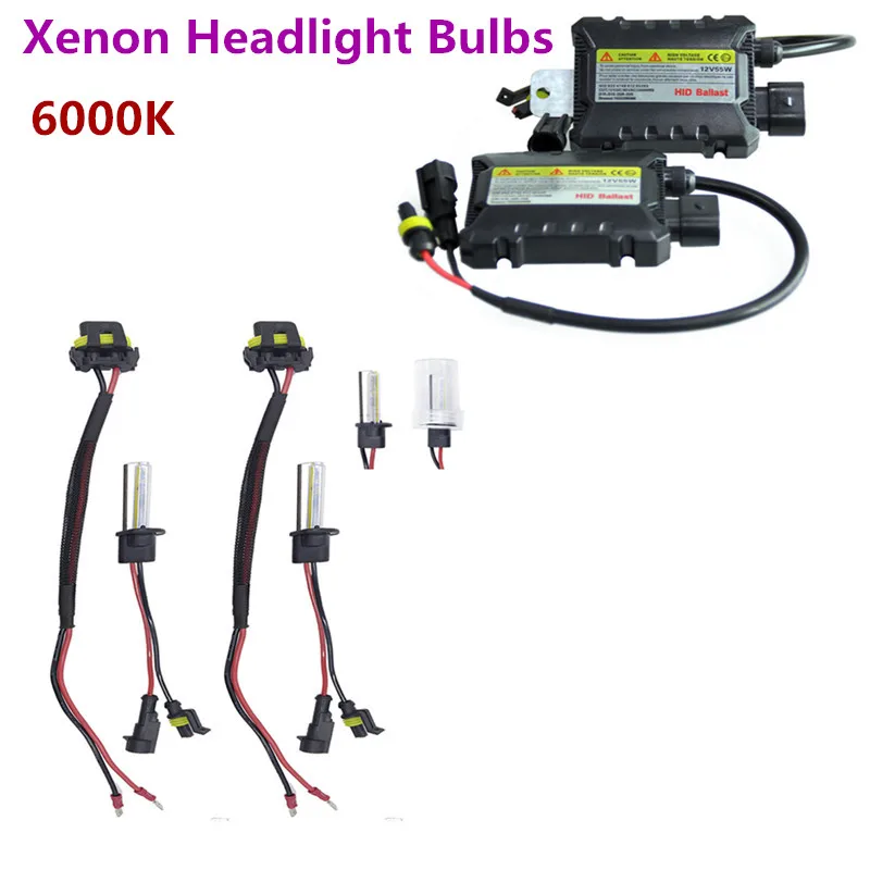 Car Auto 5000K Universal For Car 2PCS Set 55W H1 HID Xenon Headlight Bulbs Conversion KIT