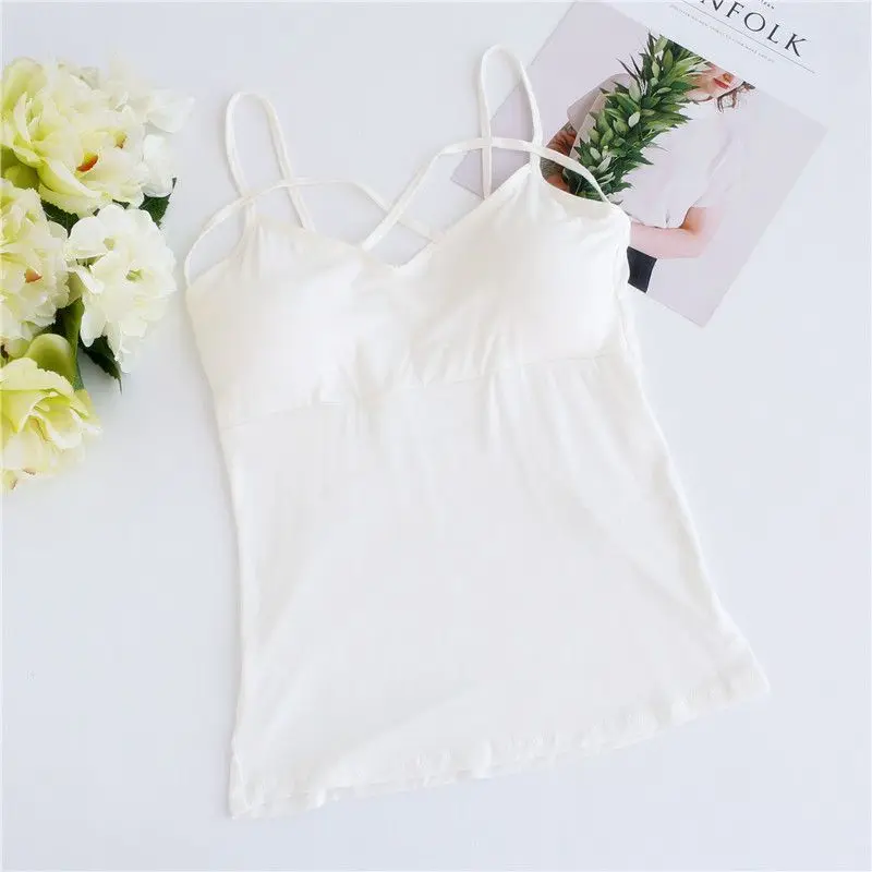 2018 New Backless Slim Sling Top Summer Sexy Solid Female Camisole V-neck Vest Stretchable Tank Tops T-shirts For Women