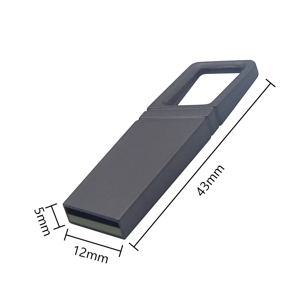 Металлический USB флеш накопитель с бесплатным логотипом 64 ГБ флешка 2 0 32 16 8 4 Гб