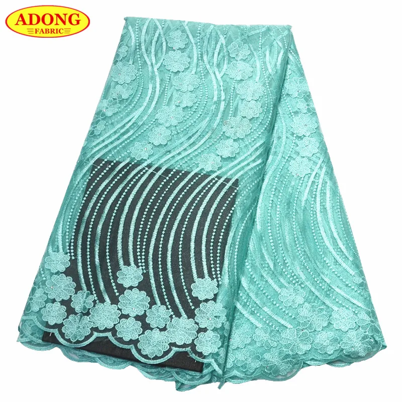 ADONG African lace fabric high quality 2019 embroidery French net laces fabrics with stones 5 yards/pcs for Nigerian style dress ADONG African lace fabric high quality 2019 embroidery French net laces fabrics with stones 5 yards/pcs for Nigerian style dress