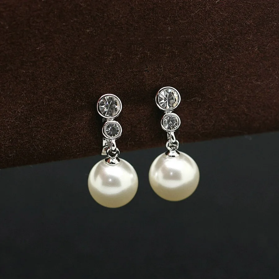 

IDESTINY No Hole Clip On Earrings for Women Top Quality Imitation Pearl Wedding Jewlery for Mother's Day Bijoux Gift