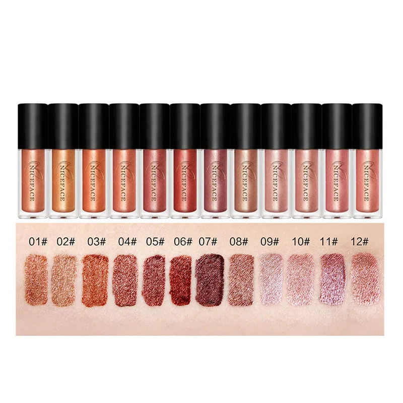 

12pcs/set Professional Metallochrome Lip Gloss Set Liquid Matte Lipstick Cosmetics Shining Long-lasting Makeup Lipgloss 12 color