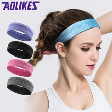 AOLIKES Sweatband быстрая сушка волос полосы пот поглощающие Бег Йога тренажерный зал головная эластичная повязка Спортивная безопасность Пот Повязки