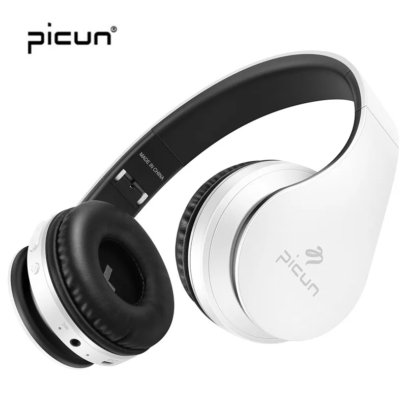 Picun P16 Wireless Headphones Bluetooth Headset with Mic Support TF Card 3.5 mm Jack Portable&ampFoldable Headphone for Vidoe Music |