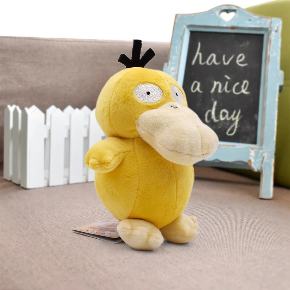 16-18 см Блестящий Psyduck японский аниме мультфильм кукла Psyduck Peluche игрушка желтая Синяя Утка Мягкая Плюшевая Кукла животного детский подарок