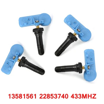 

4 Pieces TPMS Car Tire Pressure Monitoring System Tire Pressure Sensors 433MHZ 22853740 For Opel Buick Chevy Cadillac GMC New