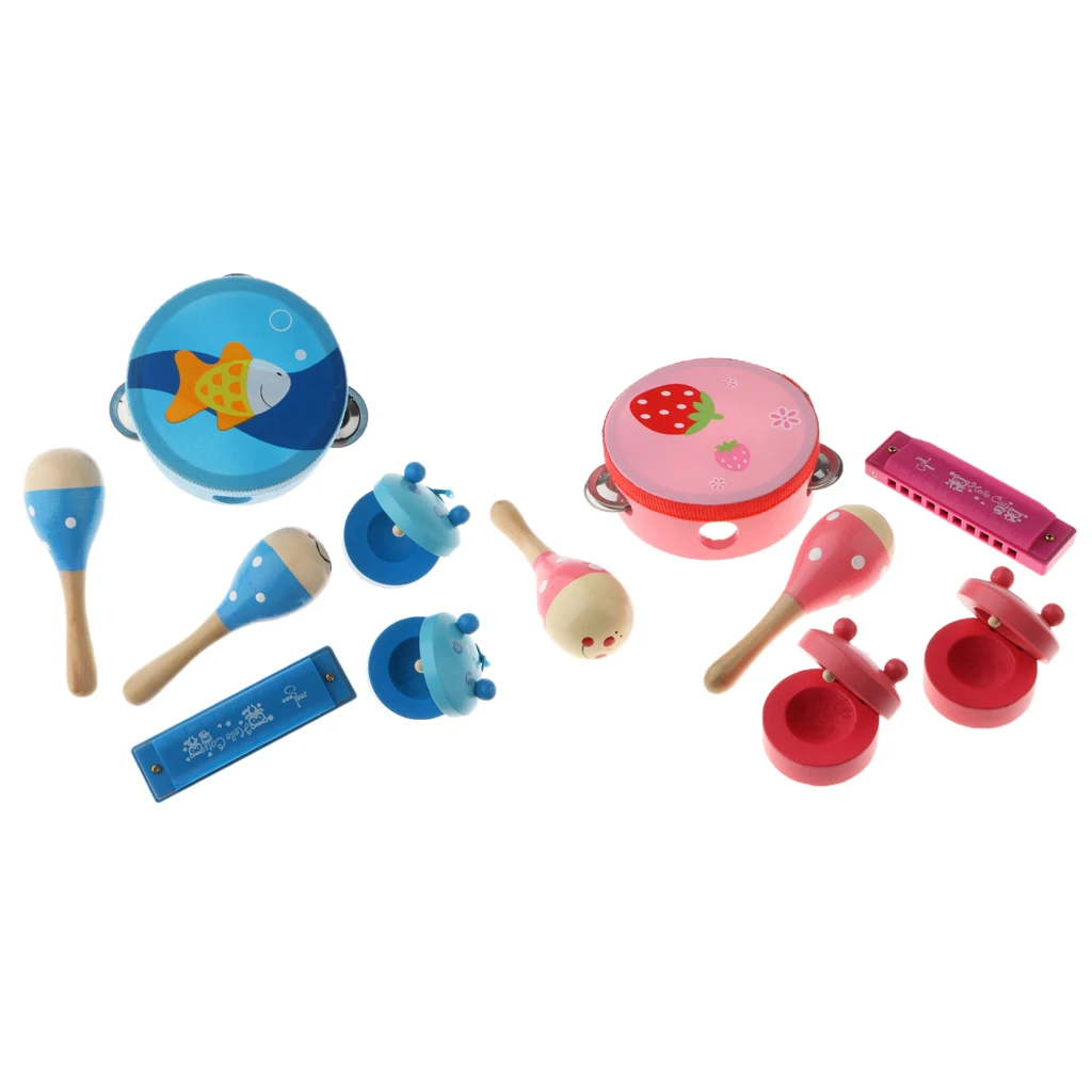 Percussion Set  Children Toddlers Music Instruments Toys Band Rhythm Kit For Baby