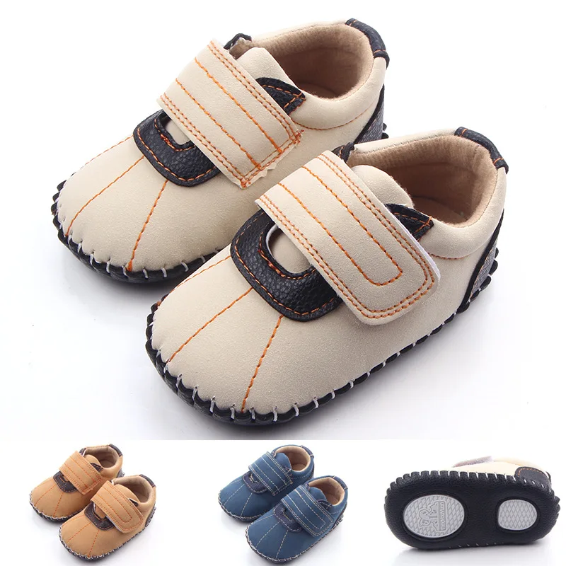 

New Baby Boy Soft Sole Crib Toddler Shoes Sneaker Pre Walker Shoes