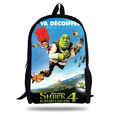 KOLLEGG новые дизайнерские детские школьные сумки для учеников школьный рюкзак для мальчиков Шрек из мультфильма рюкзак с принтом для девочек-подростков - Цвет: 16A8252