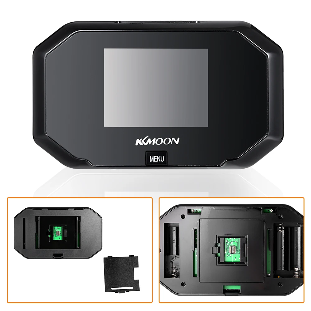 KKmoon 3-дюймовый ЖК-дисплей цифровой дверной звонок 1.0MP 100 градусов Широкий формат HD 720P глазок дверной звонок видео-телефон двери