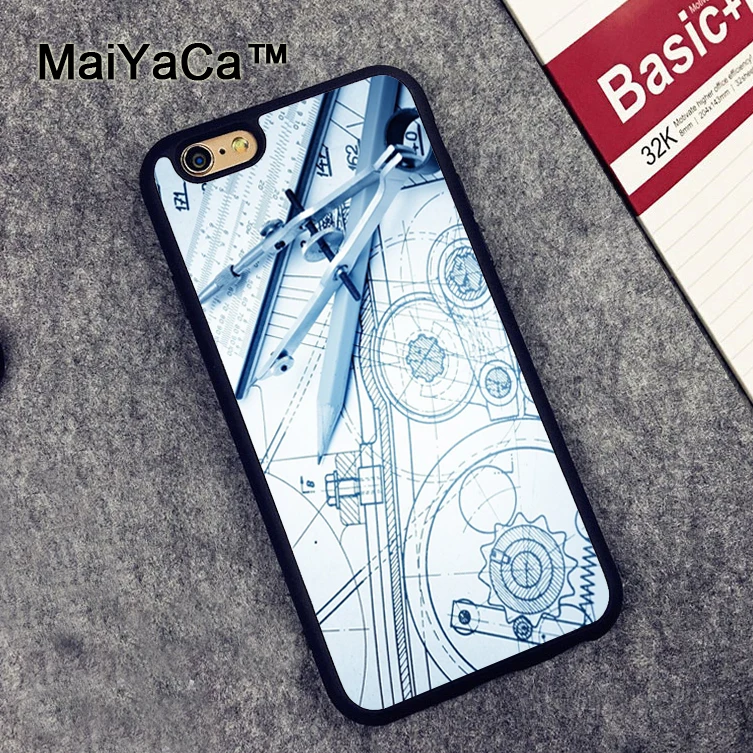 

MaiYaCa Drawing Engineer Architect TPU Mobile Phone Case Fundas For iphone 7 8 6 6S Plus X XR XS MAX 5 5S SE Cover Coque