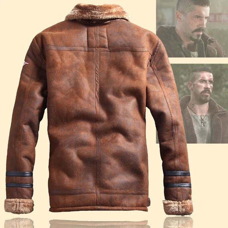 Russian Style Winter Warm Mens Fur Leather Jacket Casual Fashion Winter Streewear Mens Fur Leather Jackets Overcoat Velvet C235 Russian Style Winter Warm Mens Fur Leather Jacket Casual Fashion Winter Streewear Mens Fur Leather Jackets Overcoat Velvet C235