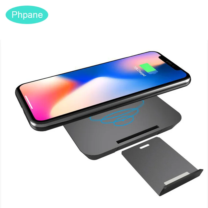 

10W QI Foldable Wireless Charger Stand Mi Wireless Charging Station Induction Standing No Wired Inductive Charger Pad For Huawei