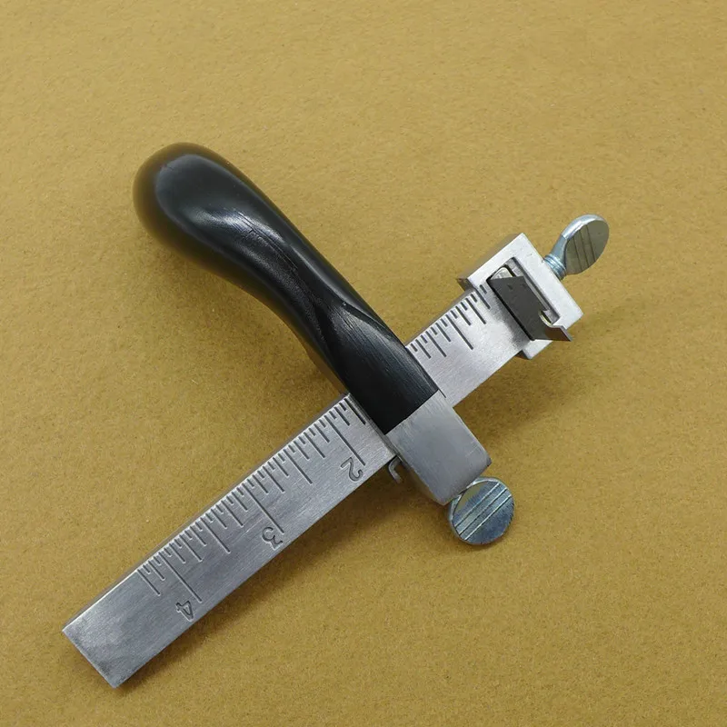 DIY hand sewn leather tools, vegetable tanned leather belt cutter, cut