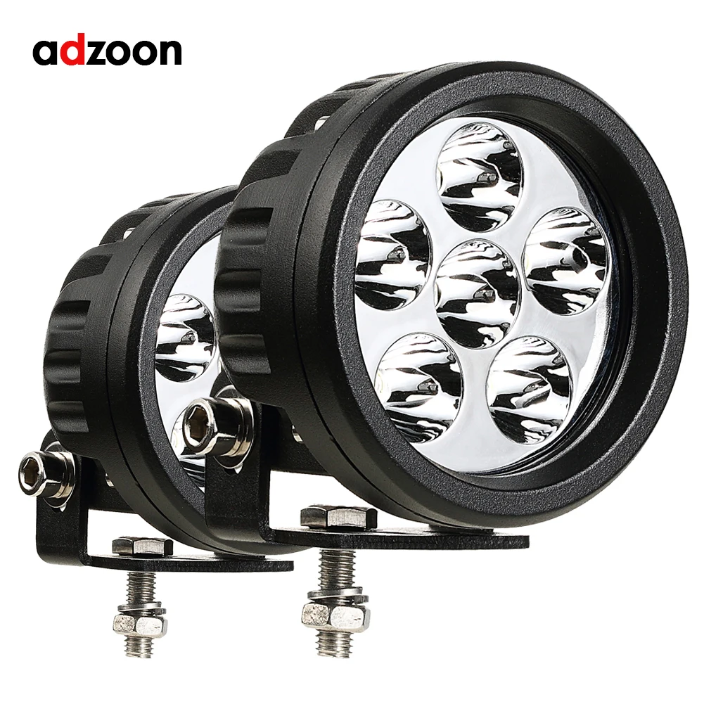 

Adzoon Car led Work Light Round 18W 4INCH Tractor Work Lights for Truck Motorcycle