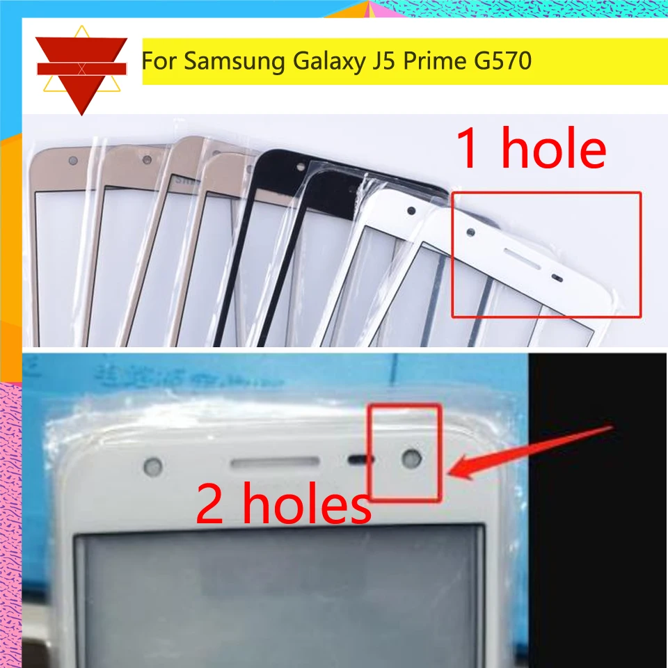 

10Pcs/lot For Samsung Galaxy J5 Prime G570 G570F Outer Glass Top/Front Lens Front Screen Cover (Without digitizer) Touch Screen