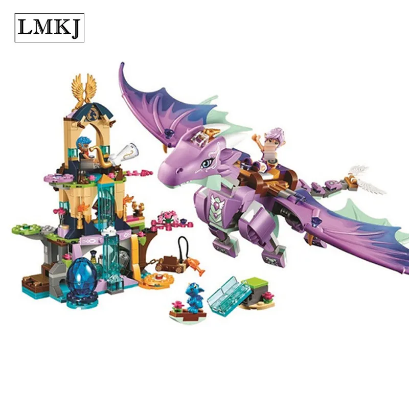 

Bela Diy Elves The Dragon Sanctuary Building Bricks Blocks Educational Toy for Children Compatible with Legoingly 41178 Friends