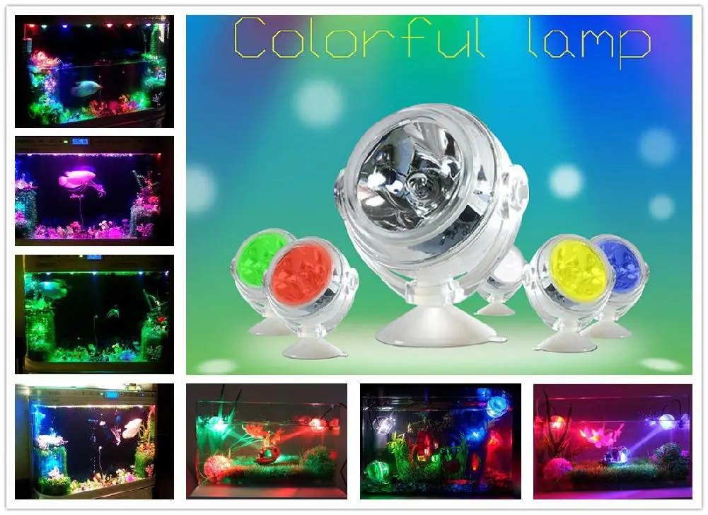 AKDSteel LED Fish Tank Spotlight Underwater Reflector Lamp Aquarium