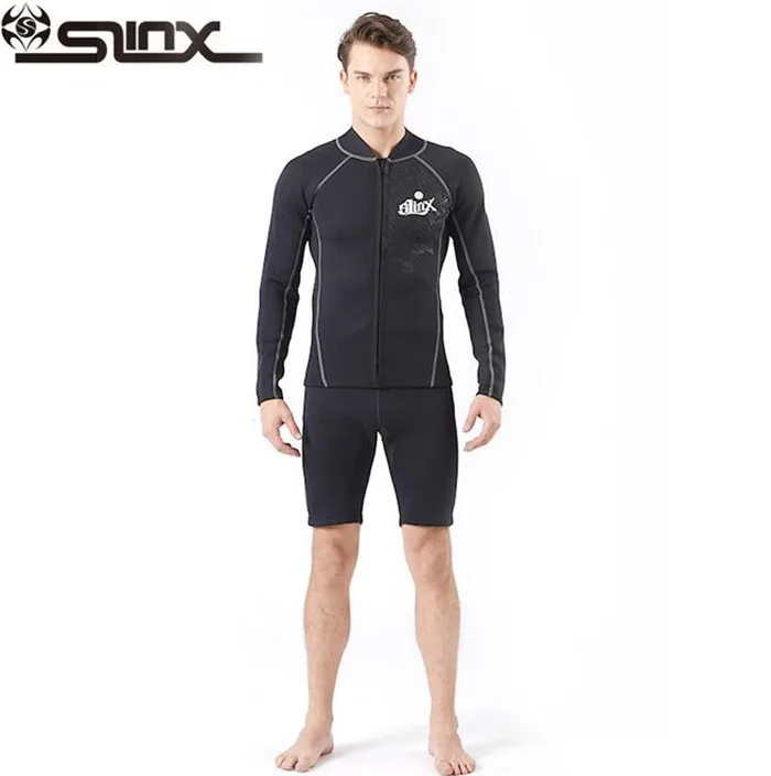 SLINX 2mm Neoprene Men Water sports Jackets Scuba Diving Suit Snorkeling Spearfishing Wetsuit Keep Warm Jacket Swimwear