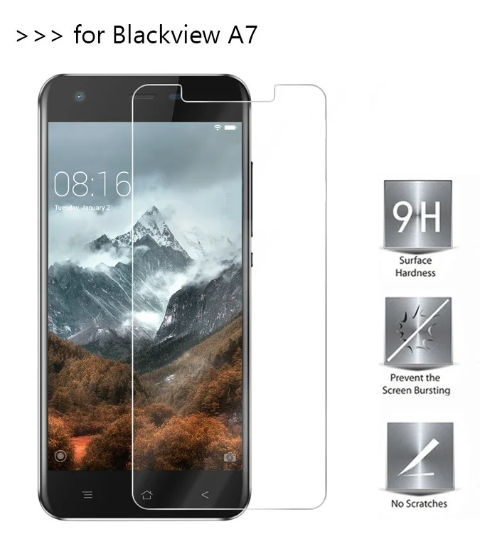 Закаленное стекло для Blackview A7 5 0 дюймов A8 A9 P2 BV8000 Pro E7S R6 lite Защитная пленка