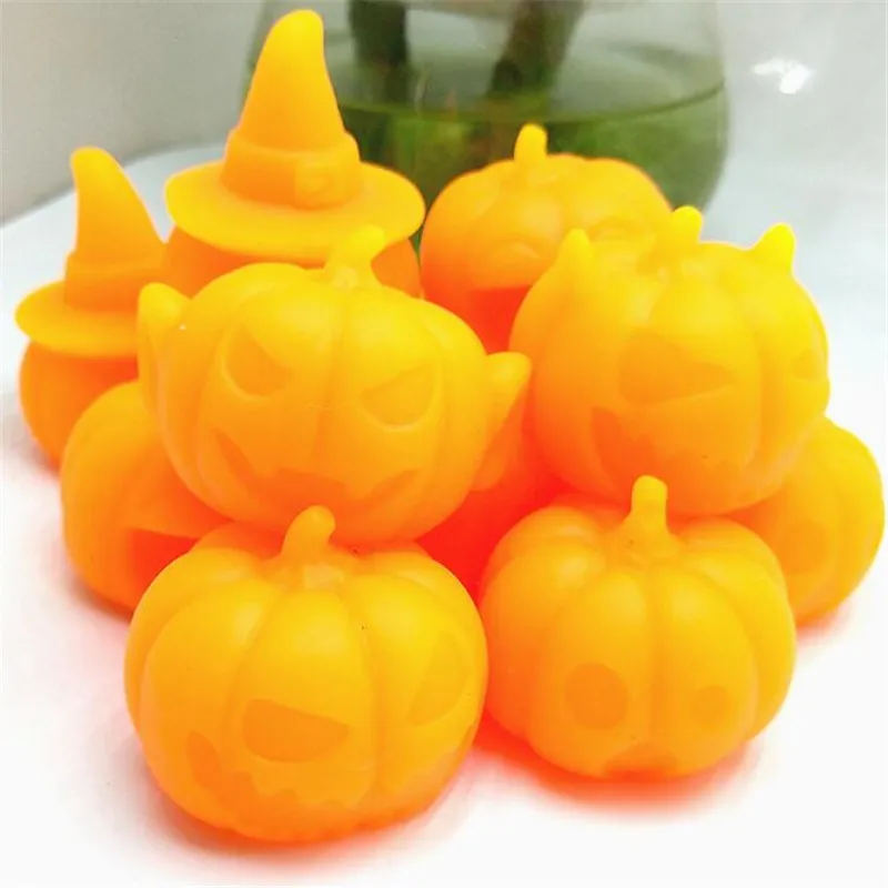 Anti-stress Pumpkin Man Squishy Slow Rising Squishi Halloween PU Squeeze Squishes Lanyard For All Mobile Phone Straps | Мобильные