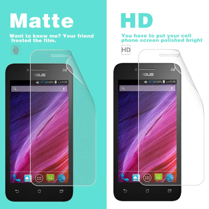 

HD LCD Clear Glossy Film For Asus T45 T001 4.5 in Matte Film of Anti-glare Front Screen Protection Film + Cleaning cloth