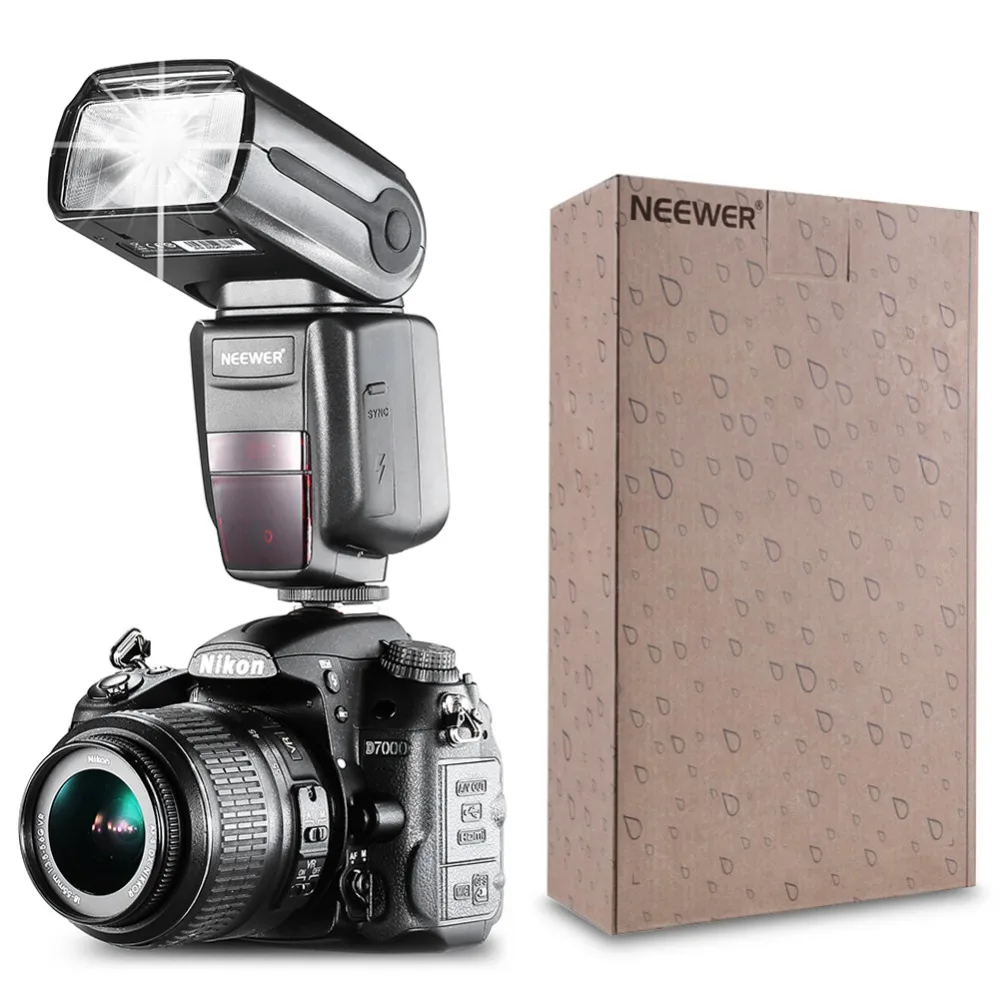 Комплект ведомой вспышки Neewer NW565EX I TTL для камеры Nikon DSLR включает: вспышку +