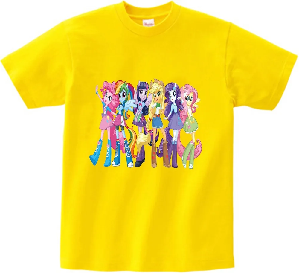 Детские футболки «My Little Poli» для девочек; хлопковые футболки принцессы с героями мультфильмов; Детские футболки; летняя одежда для маленьких мальчиков; NN