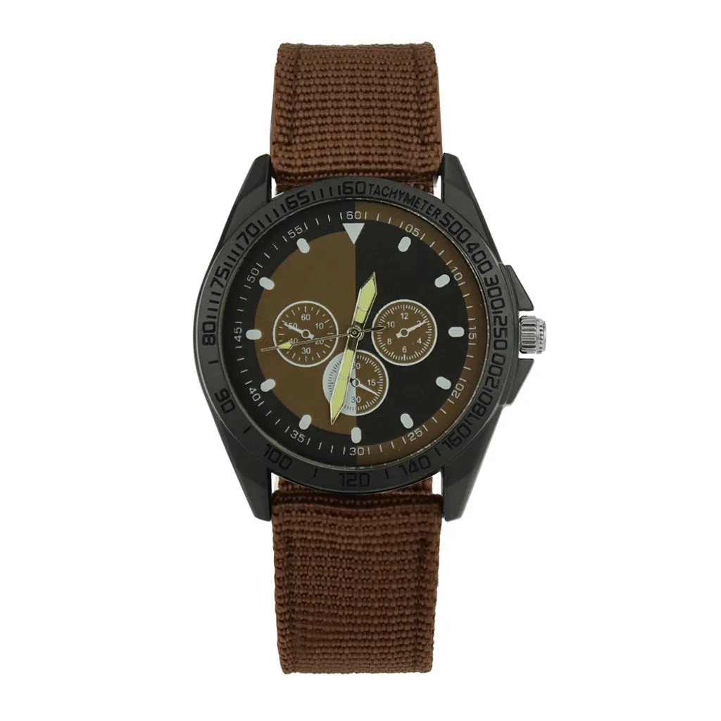

New Men Watch Retro Design Nylon Band Analog Alloy Quartz Wrist Watch Orologi maschili e femminili Dropshipping 2019 New*