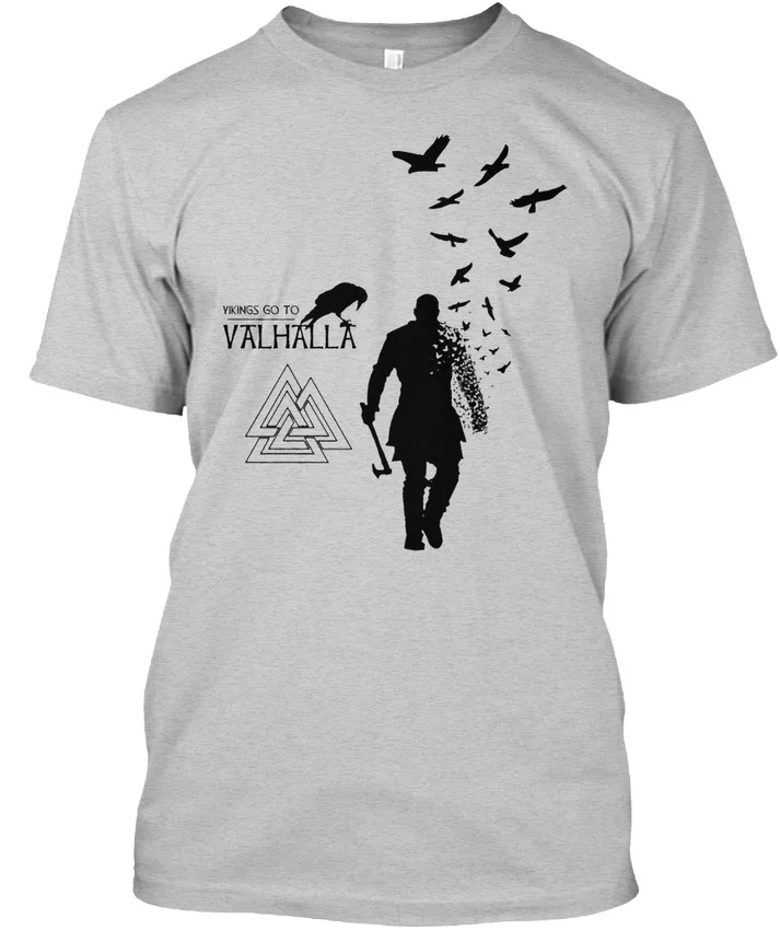 Viking Go To Valhalla/Популярная футболка без тегов удобная трикотажная ткань | Мужская