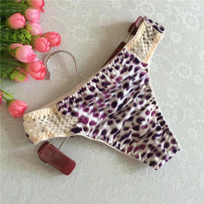 2017 mens thongs Leopard sexy men underwear man gay underwear bikini thong jockstrap string men