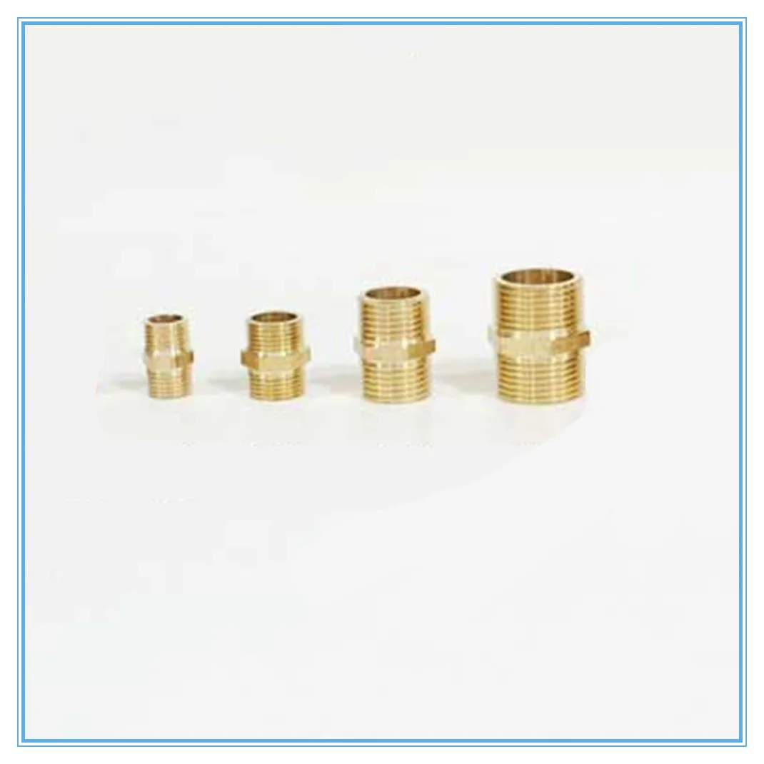 Tubo de latón hexagonal pezón montaje rápido adaptador de 1/8 \