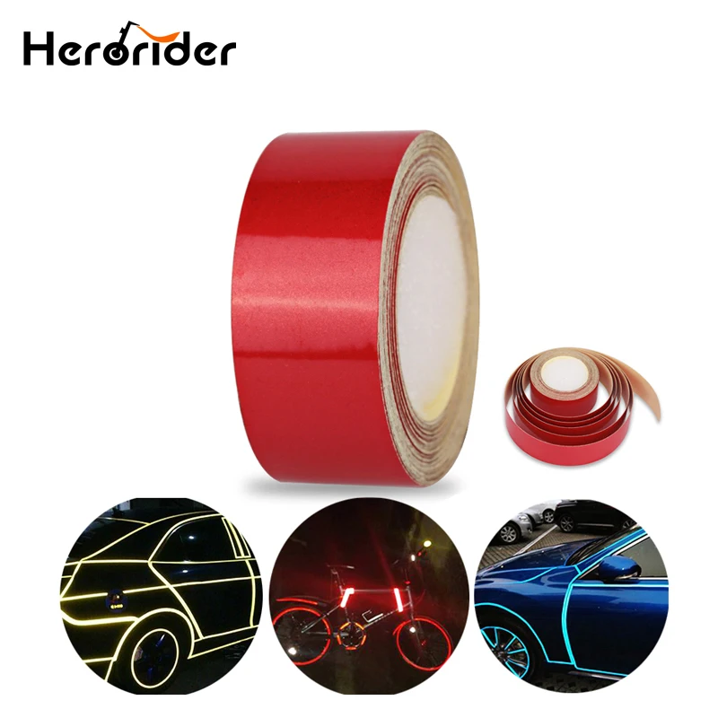 Herorider 5 м * 2 см красная фотонаклейка s образная пленка Грузовик Мотоцикл клейкая
