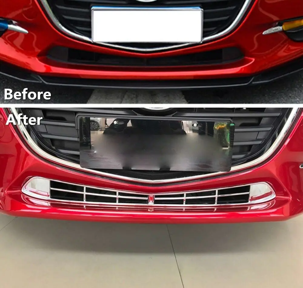 For Mazda 3 M3 Axela 2017- 2018 Front Center Grille Bumper Radiator Cover Trim | Автомобили и мотоциклы