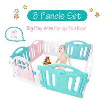 Детский манеж с воротами для маленьких детей, Детский игровой центр для активного отдыха в помещении, на открытом воздухе, пластиковая панель, забор, безопасная защита двери