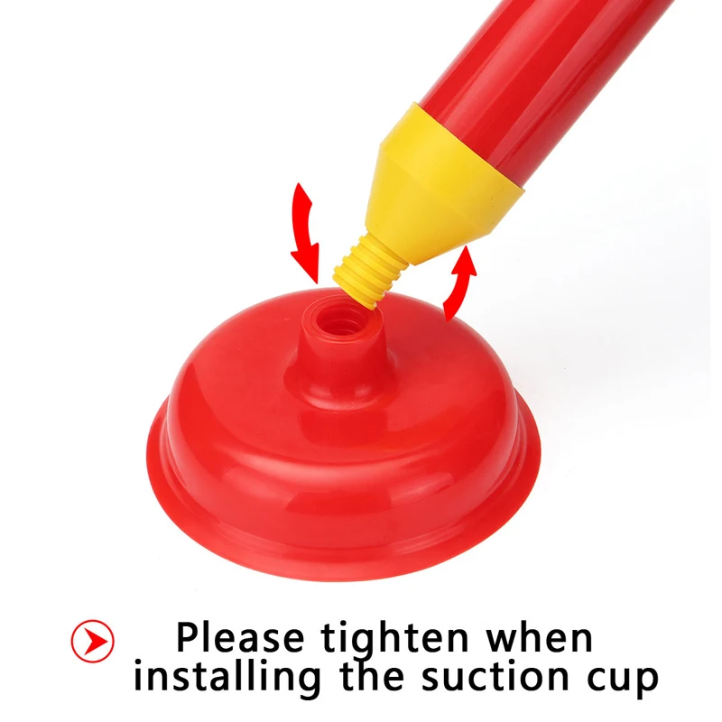 New Powerful Bathroom Blocked Toilet Sink Multi Drain Buster Plunger W/2 Suckers